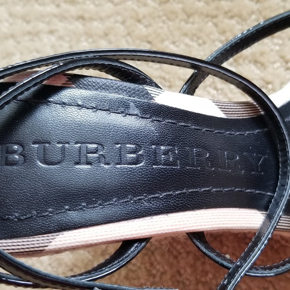 **NEW** Burberry Nova Check Wedge Espadrilles Size 7 - Picture 3 of 7